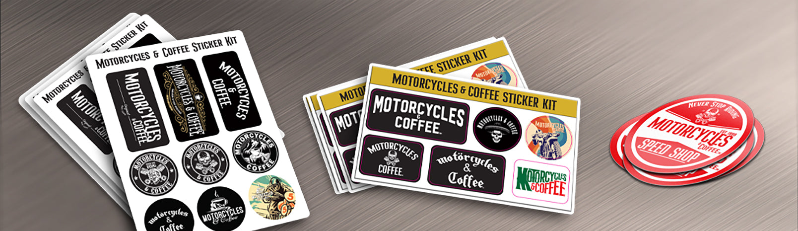 Motorcycles & Coffee - Premium Stickers