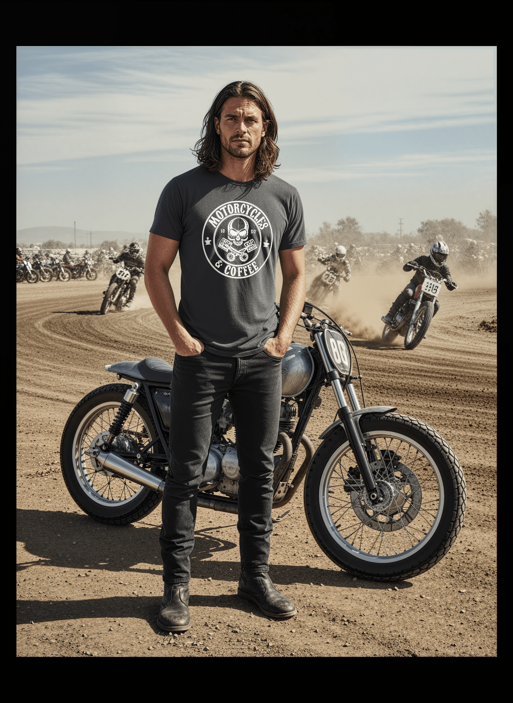 Piston Skull Front Logo - Short Sleeve T-Shirt