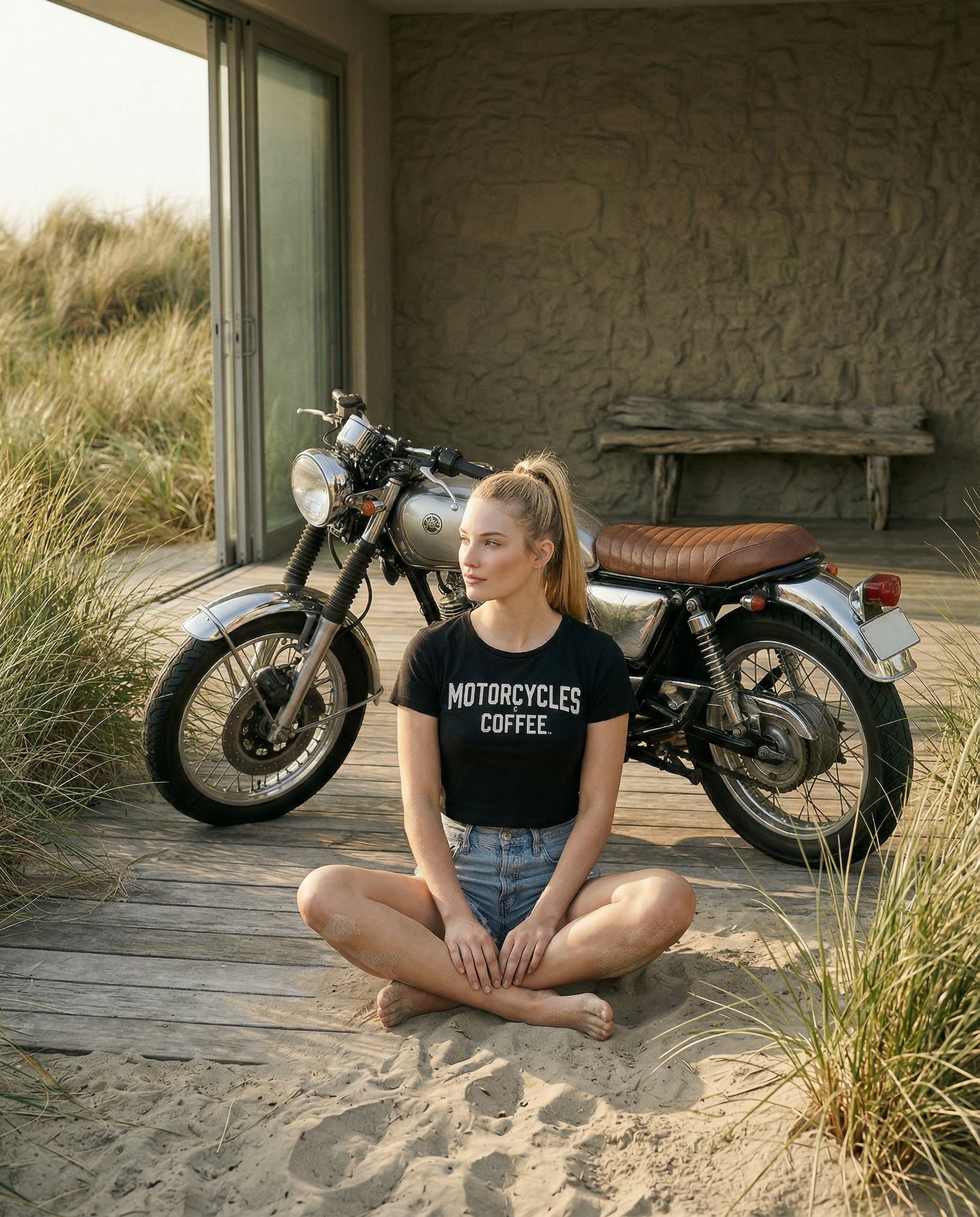 Motorcycles & Coffee New York - Ladies Crop Top