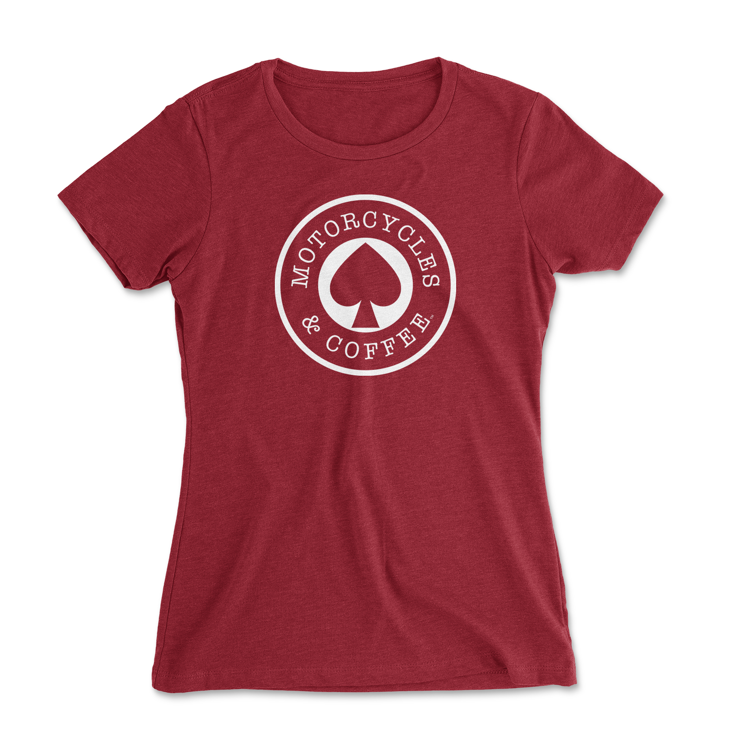 Motorcycles & Coffee - Ace Logo - Ladies Relaxed Fit T-Shirt