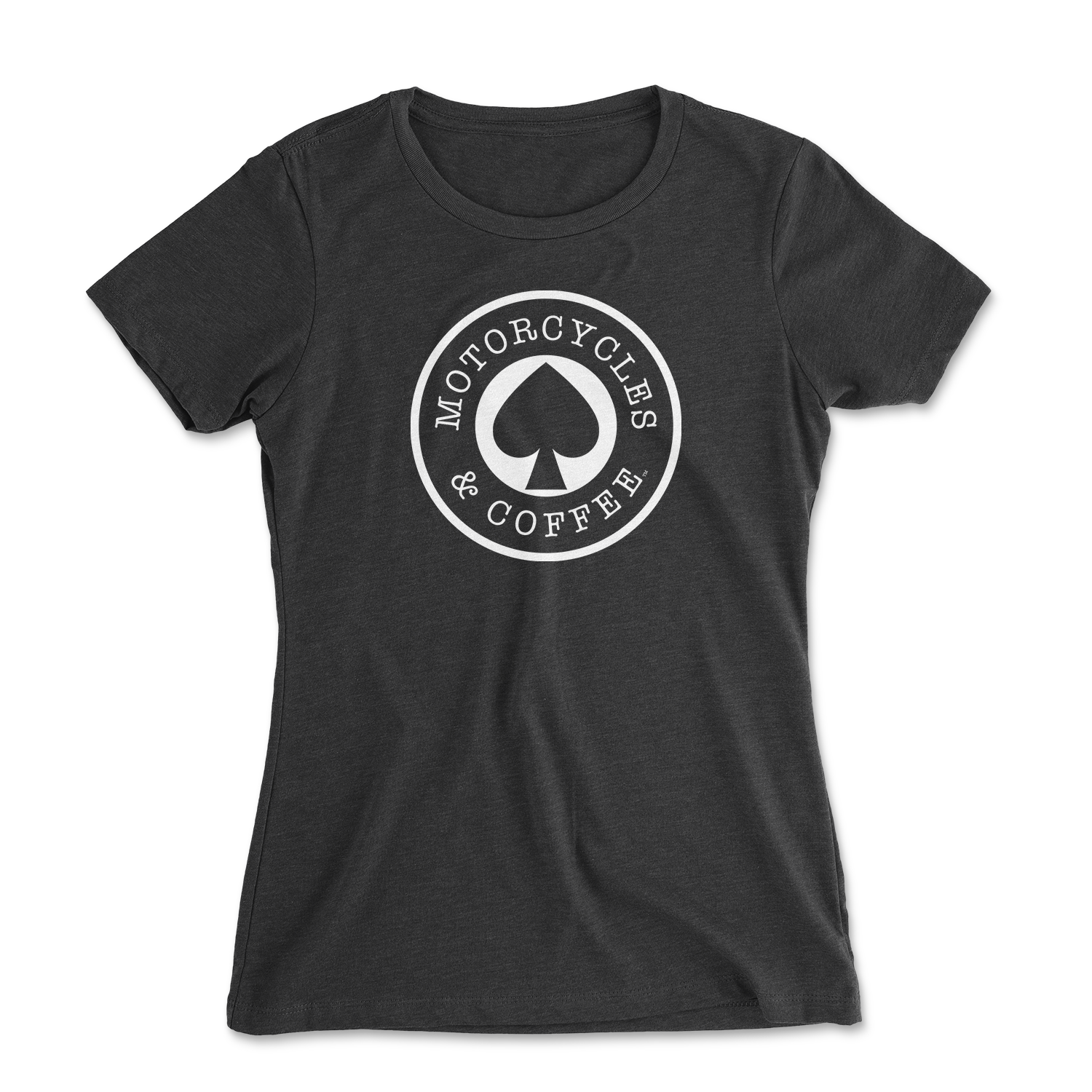 Motorcycles & Coffee - Ace Logo - Ladies Relaxed Fit T-Shirt