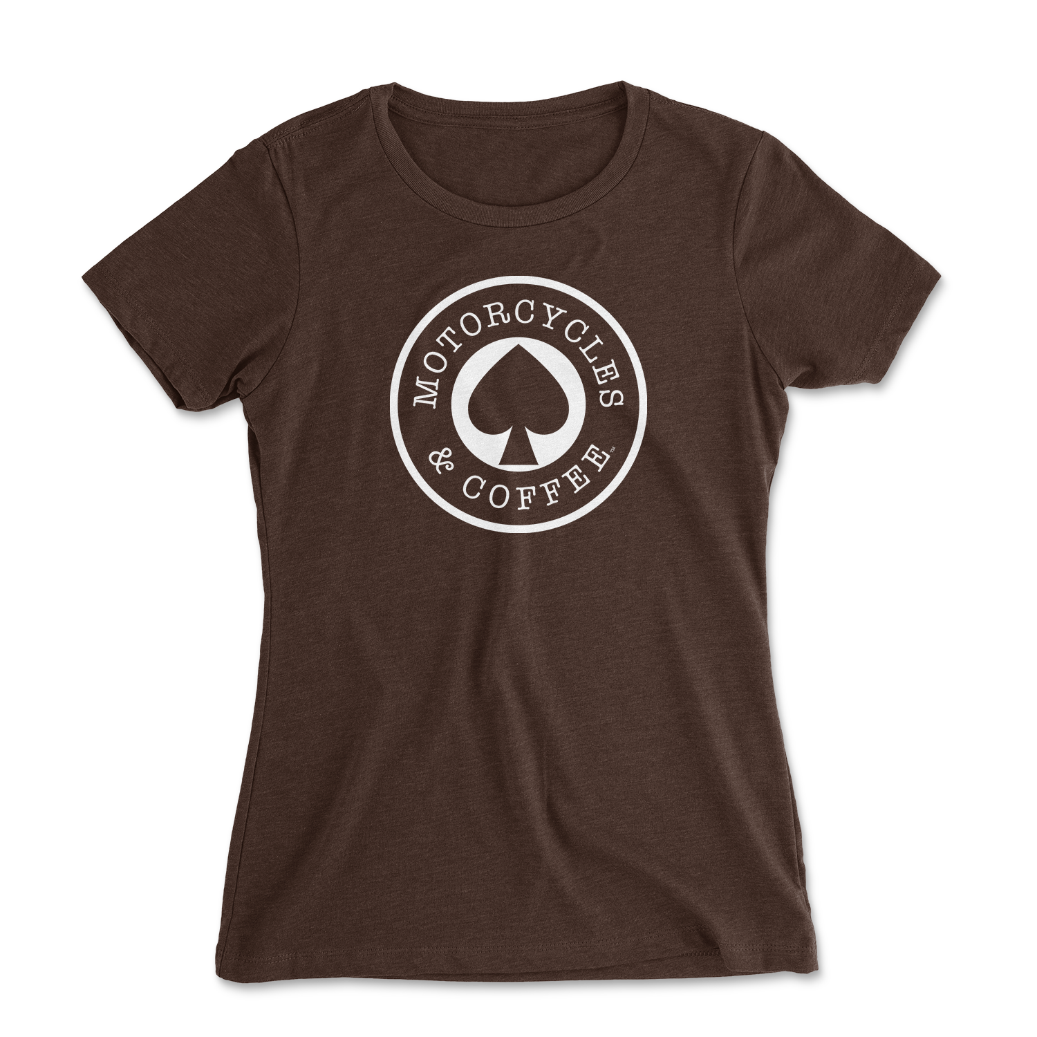 Motorcycles & Coffee - Ace Logo - Ladies Relaxed Fit T-Shirt