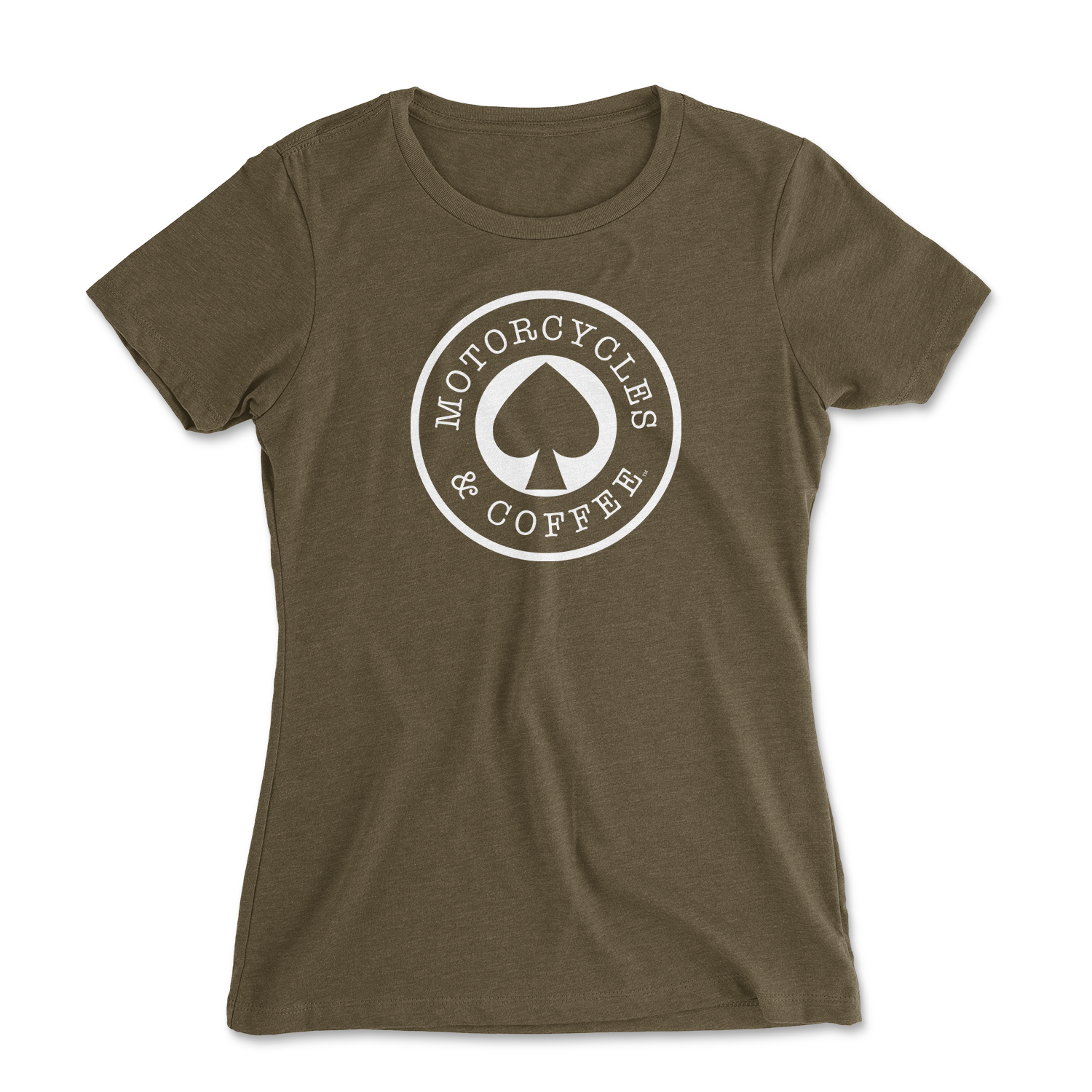 Motorcycles & Coffee - Ace Logo - Ladies Relaxed Fit T-Shirt