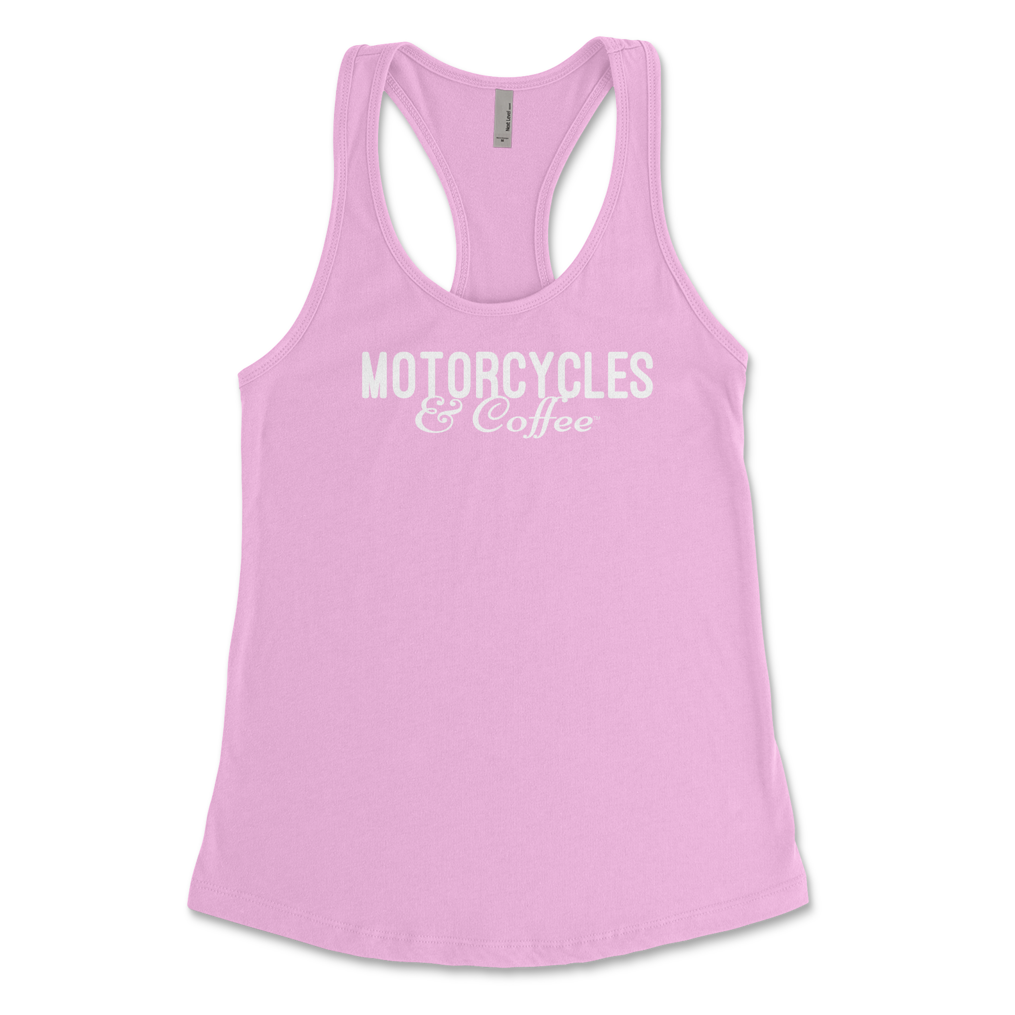 Motorcycles and Coffee "Clean" - Ladies Racerback Tank