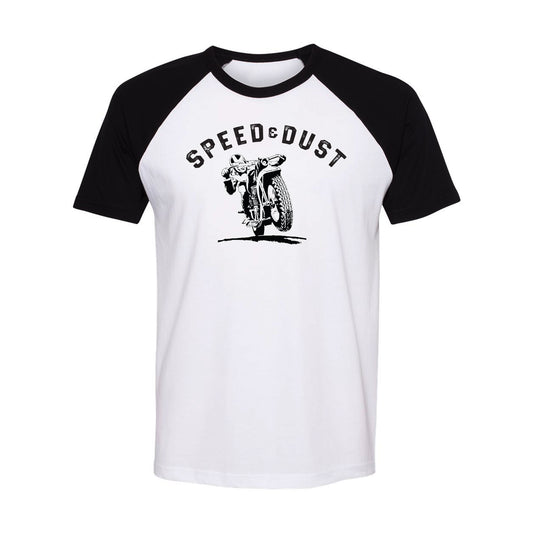 Speed & Dust Moto Man - Raglan T-Shirt