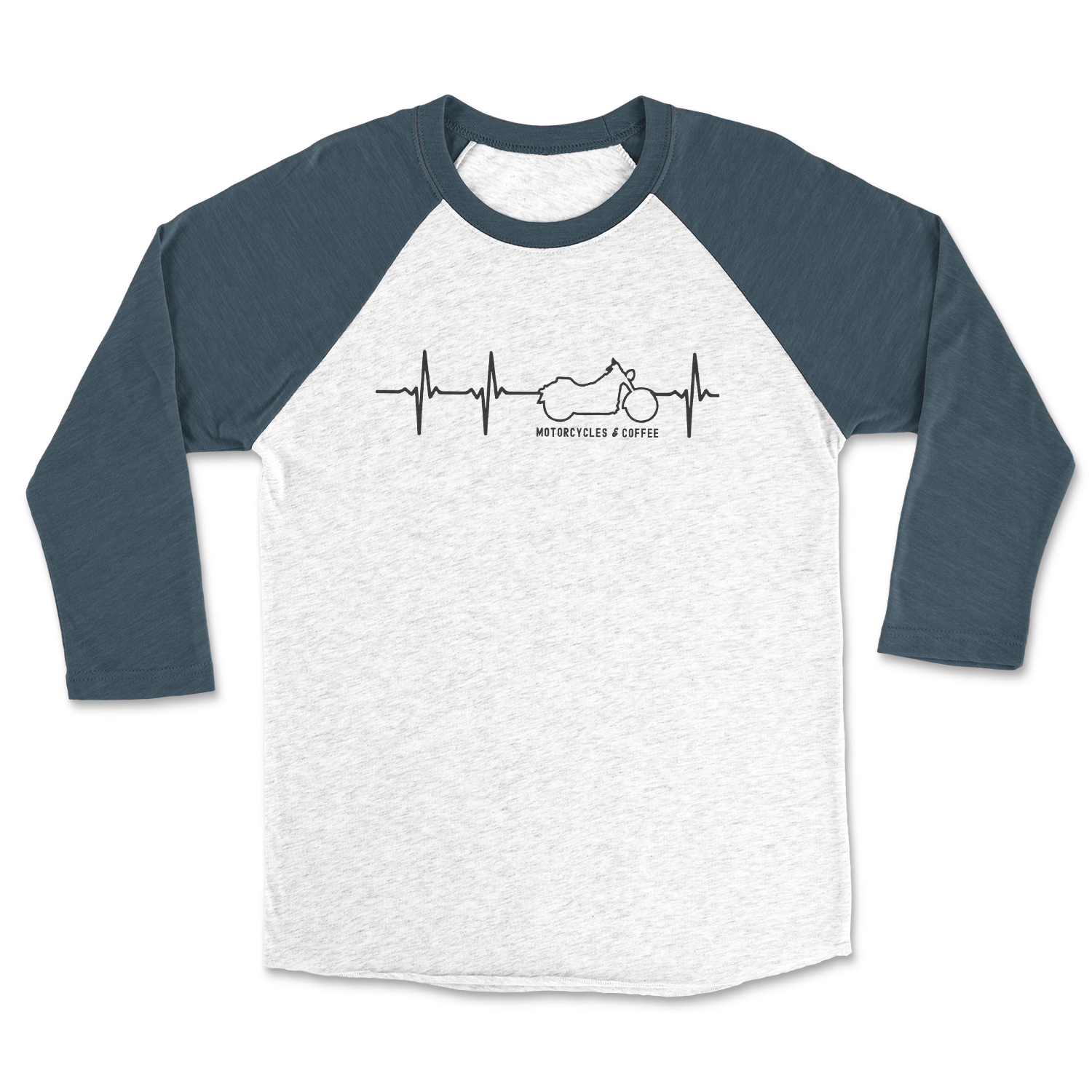 Heartbeat Moto - Raglan 3/4 Shirt