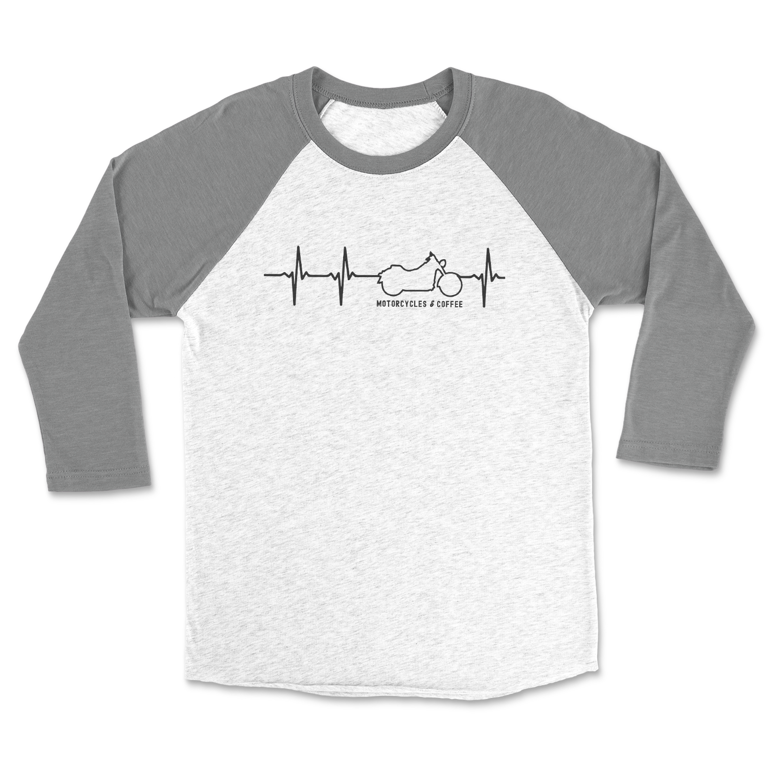 Heartbeat Moto - Raglan 3/4 Shirt