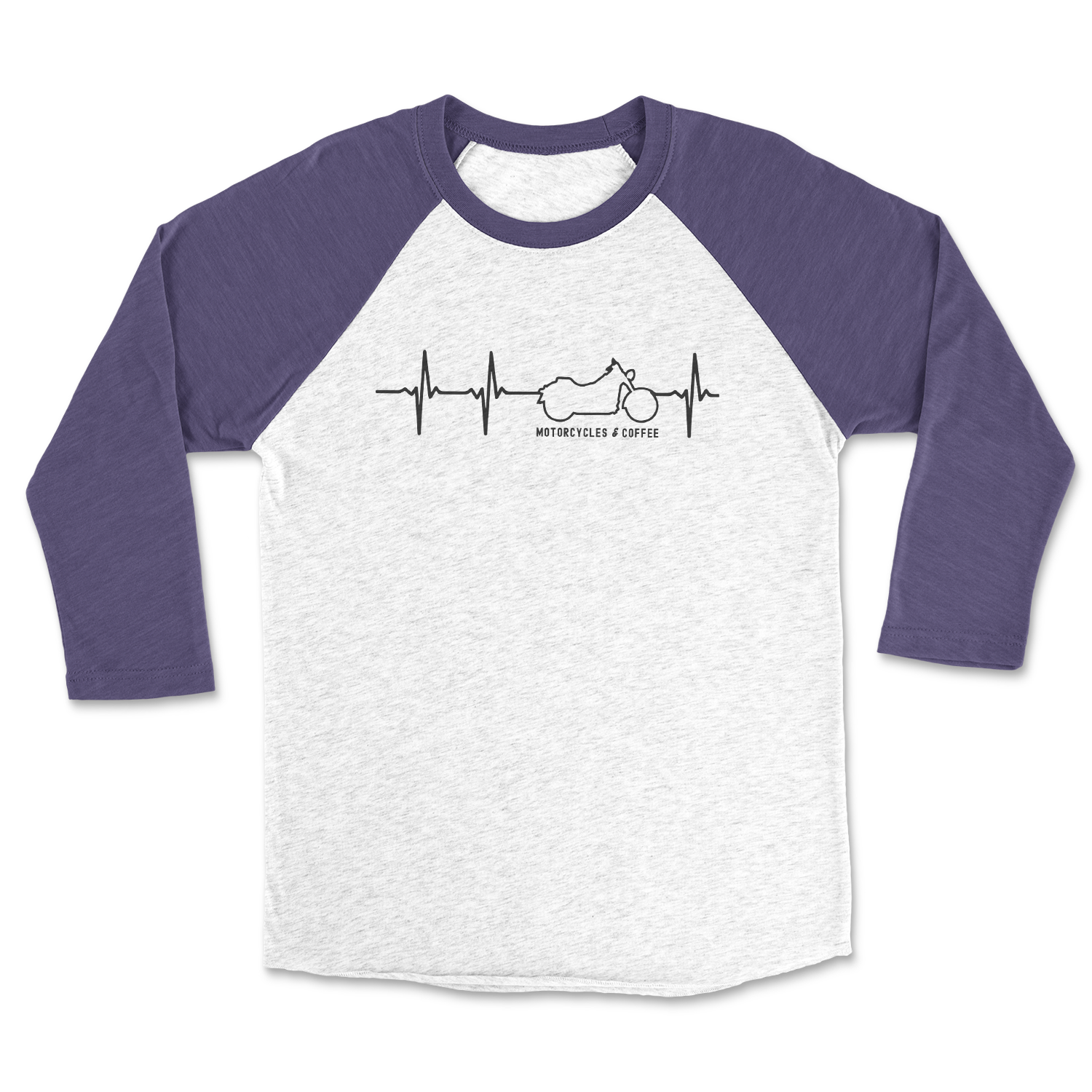 Heartbeat Moto - Raglan 3/4 Shirt