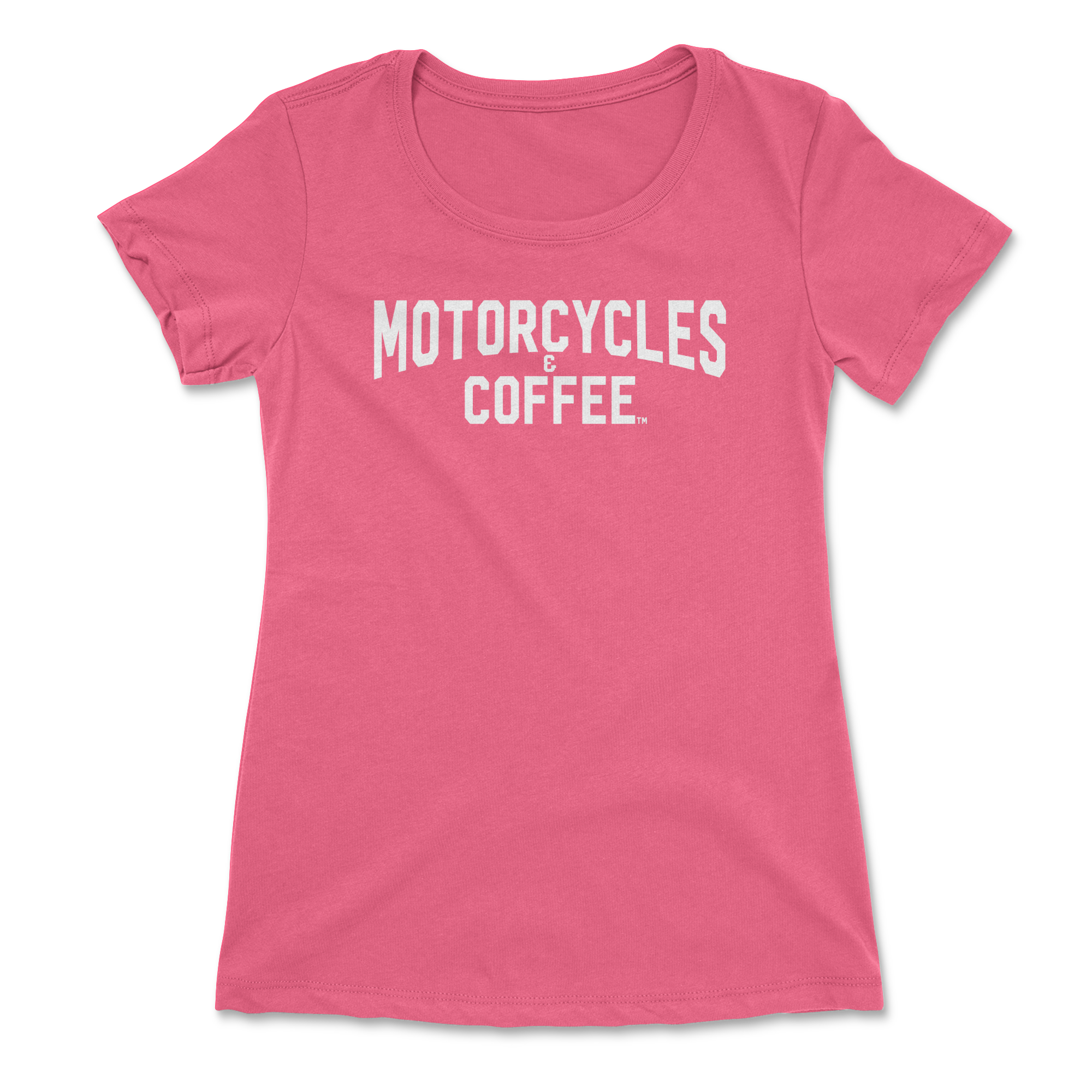 A stylish pink women’s biker t-shirt made for confident female riders, combining soft comfort with a vibrant New York-inspired motorcycle lifestyle look.