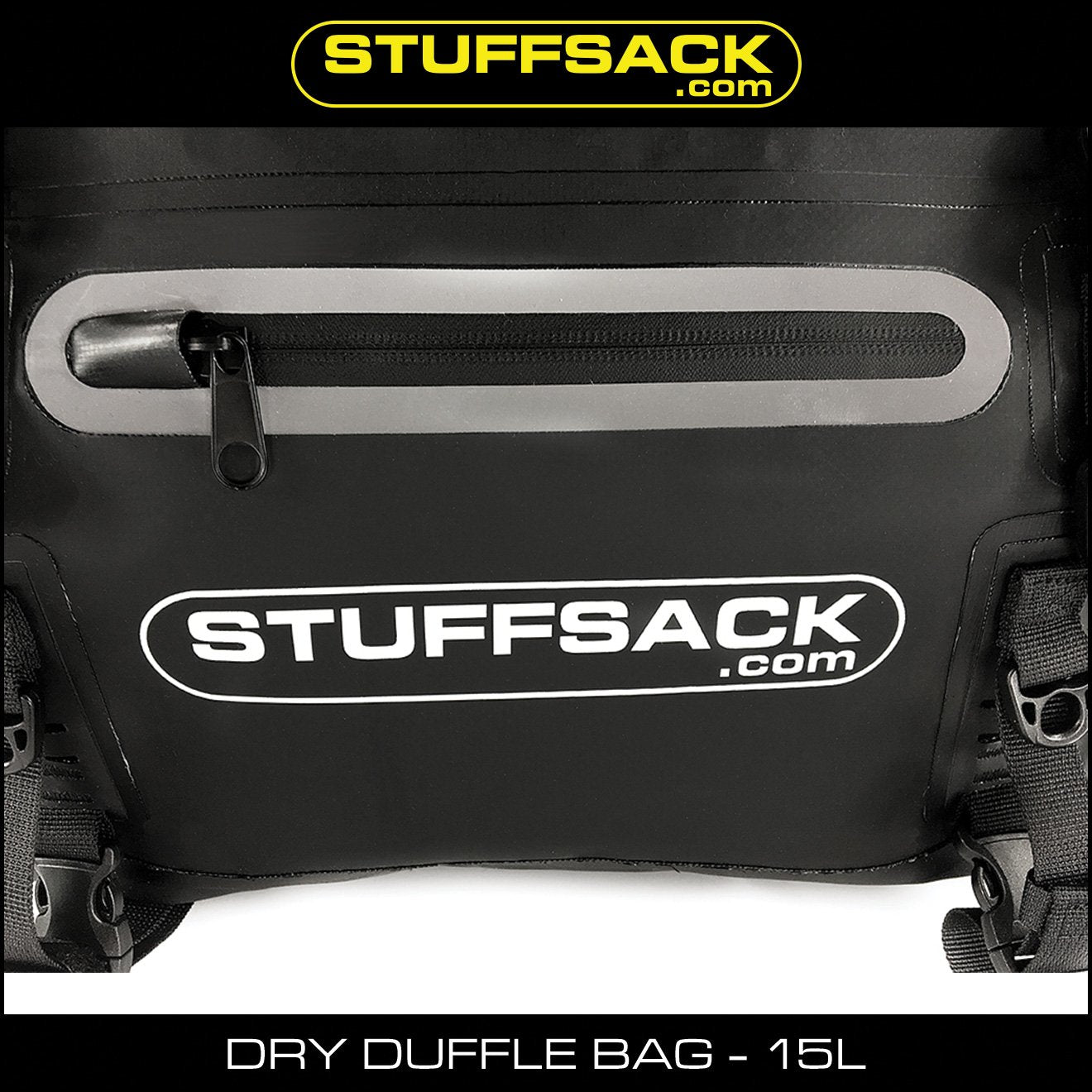 STUFFSACK Dry Duffle Bag - 15L Black