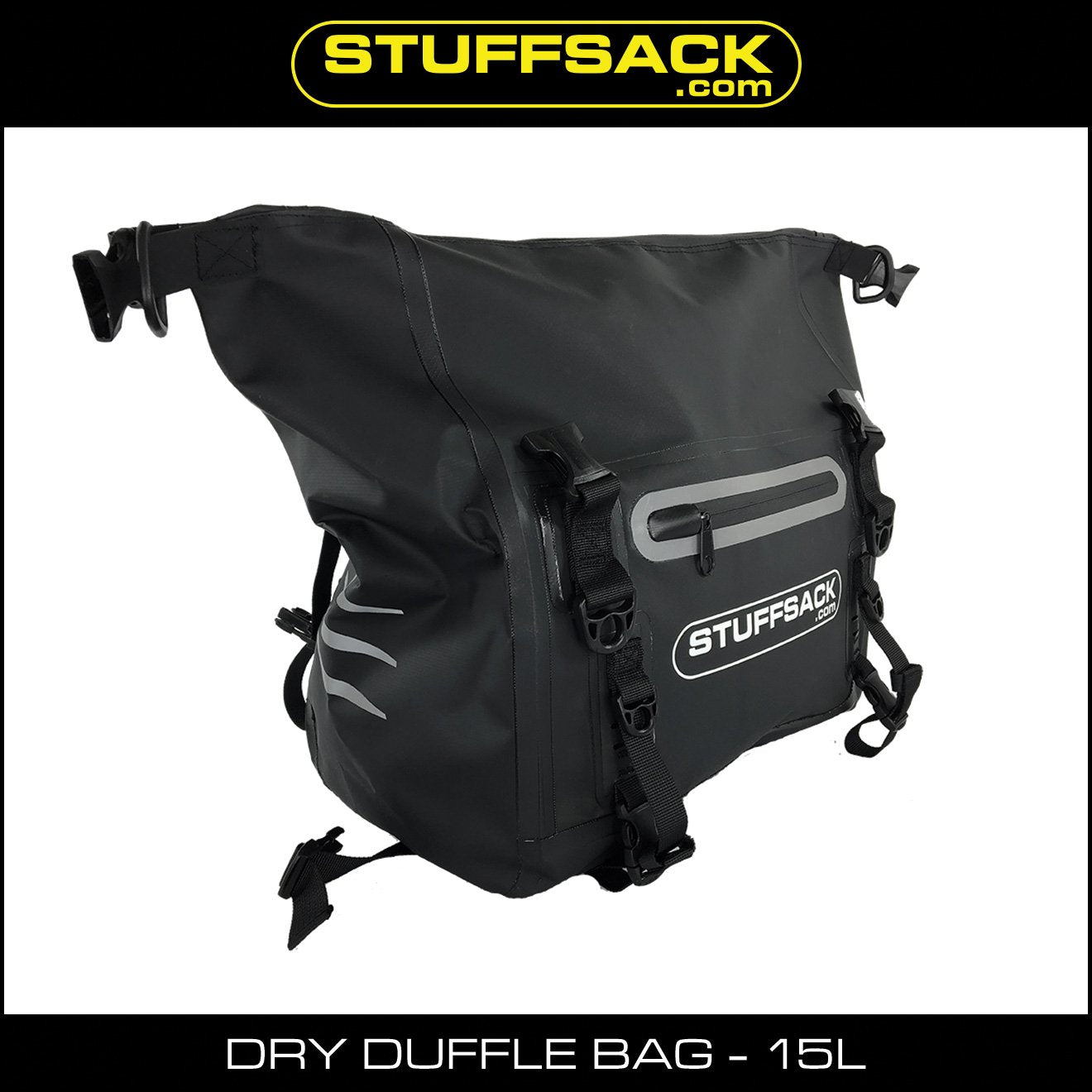 STUFFSACK Dry Duffle Bag - 15L Black
