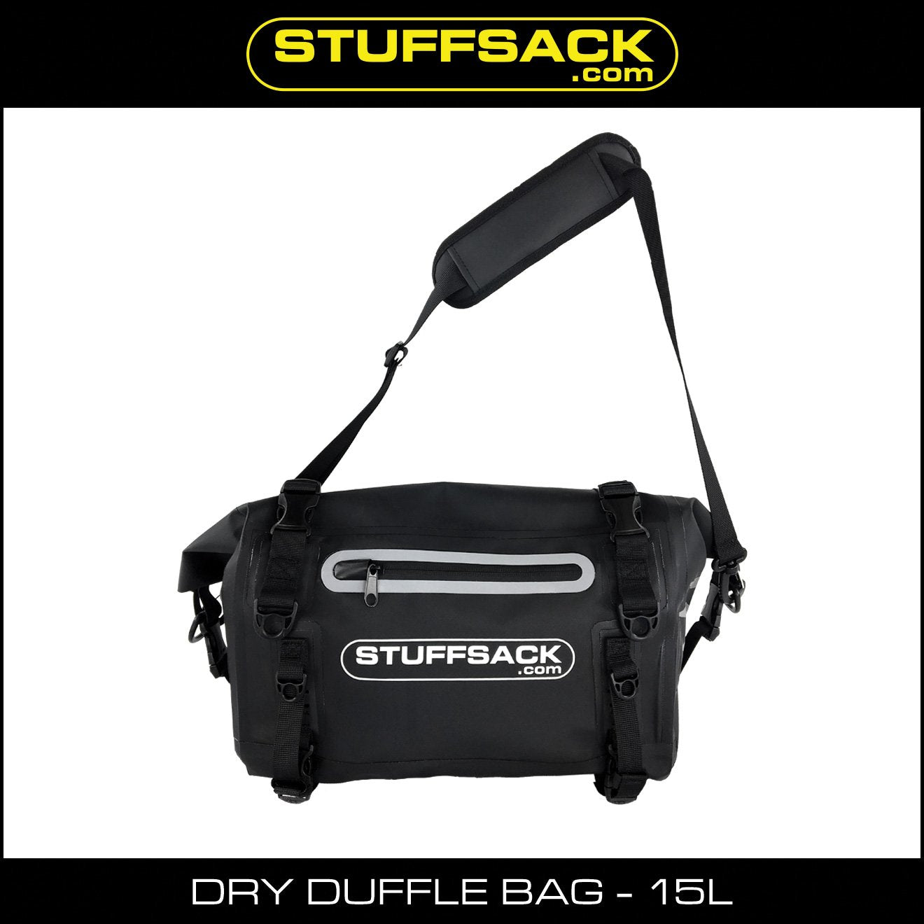 STUFFSACK Dry Duffle Bag - 15L Black
