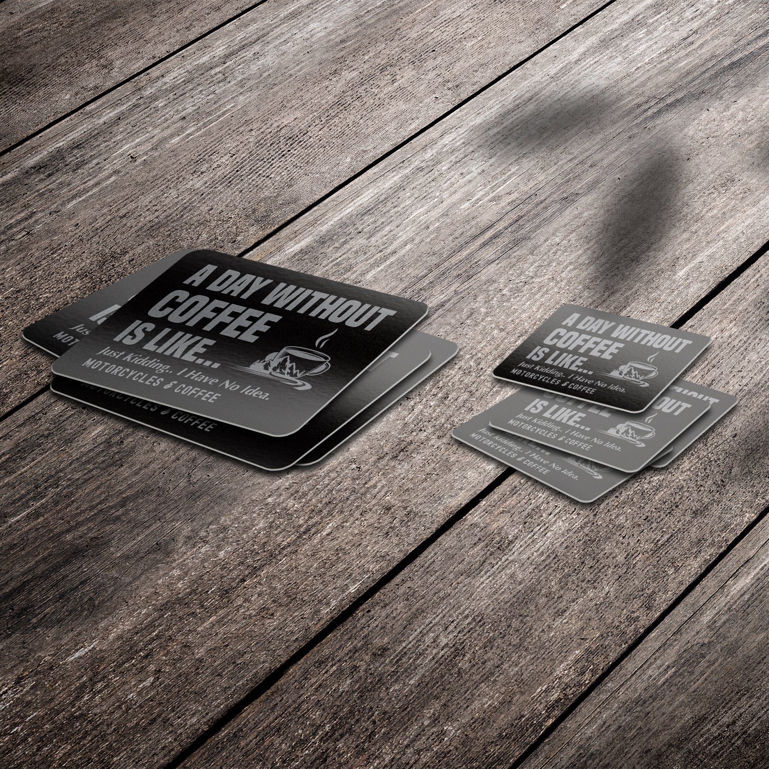 Day without Coffee - Premium Stickers