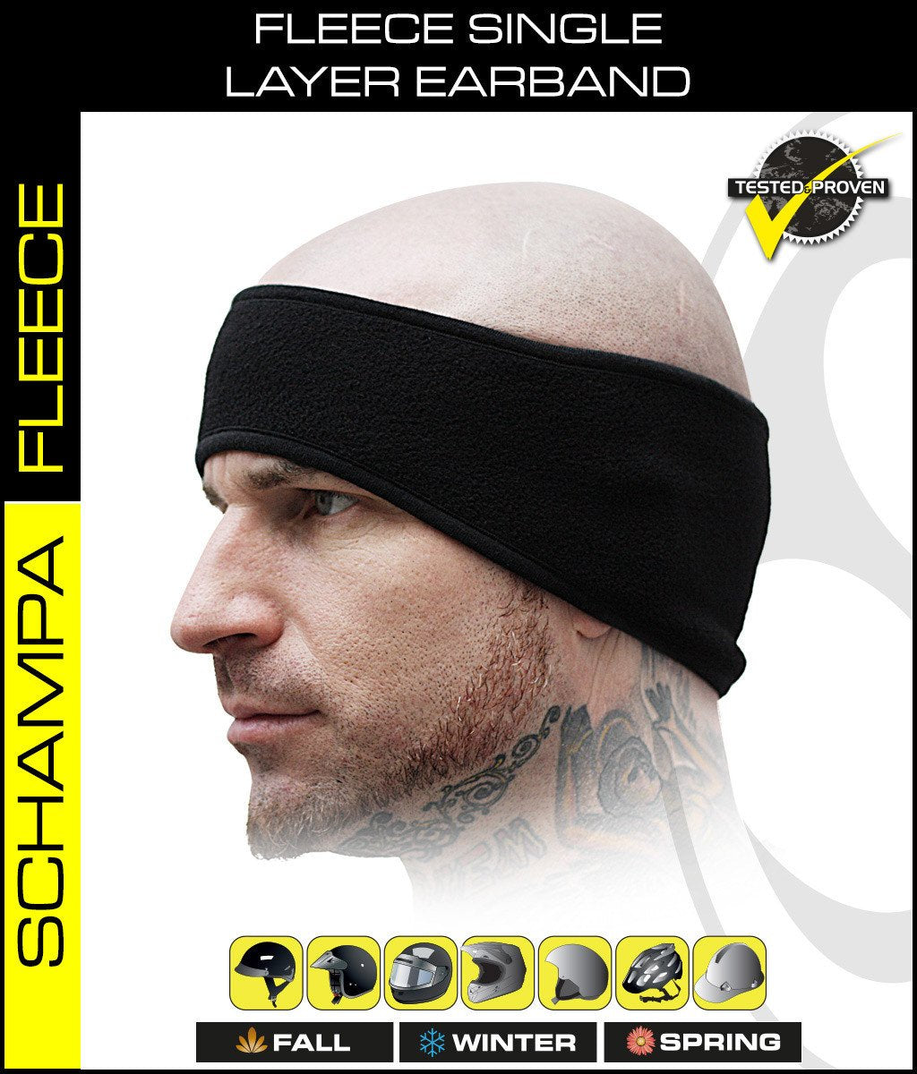SCHAMPA Fleece Single Layer Earband Headband