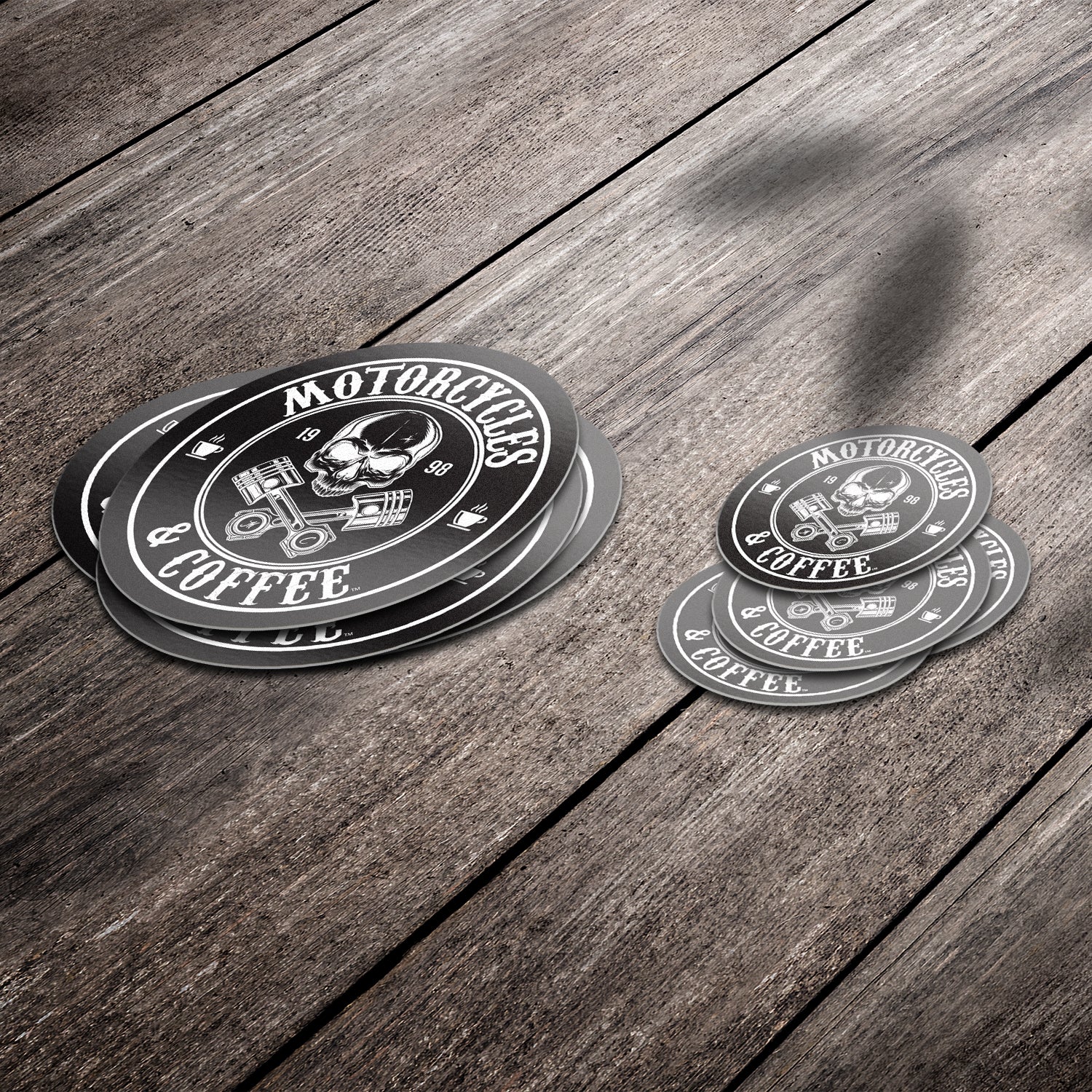 Piston Skull - Premium Stickers