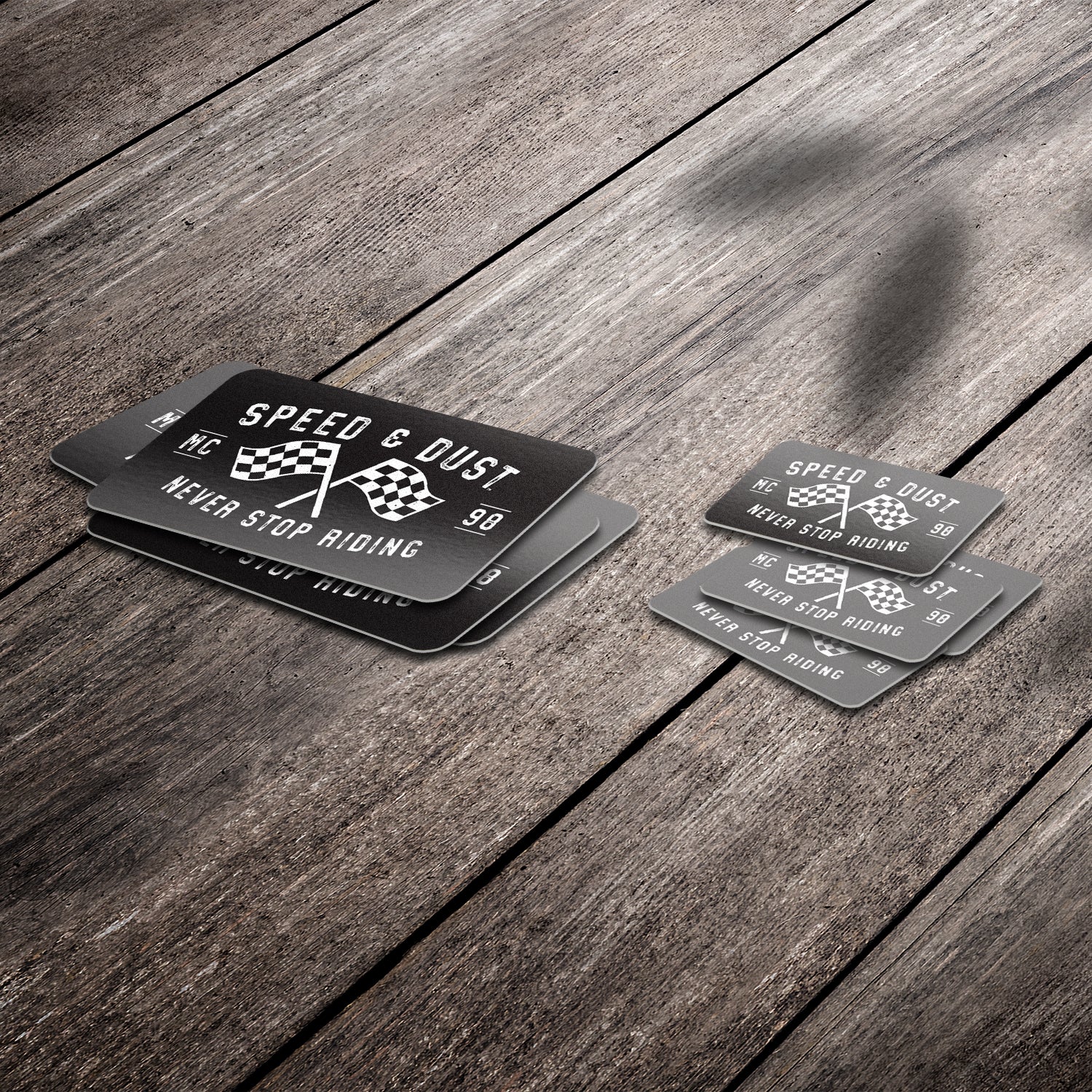 Speed & Dust Flags - Premium Stickers