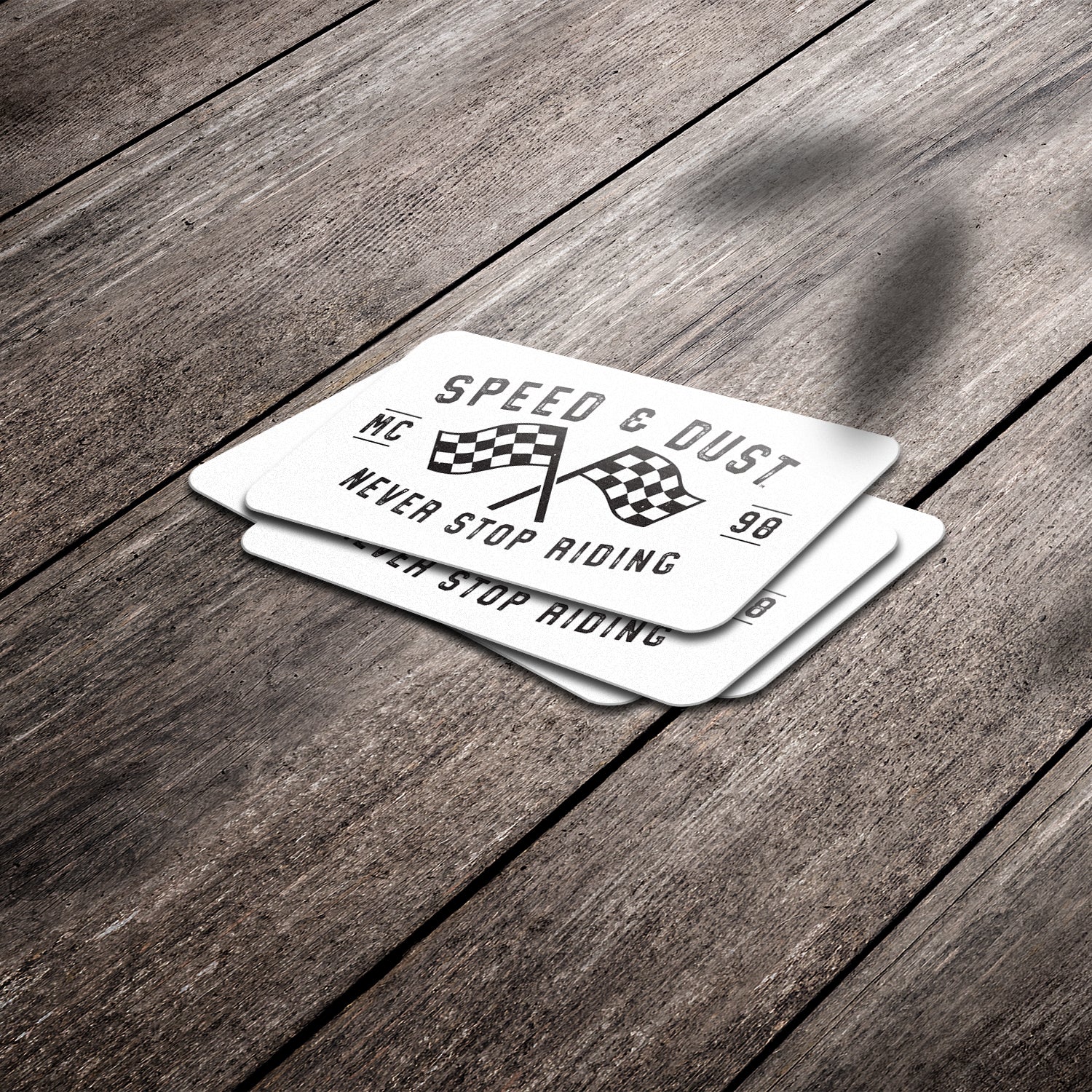 Speed & Dust Flags - Premium Stickers