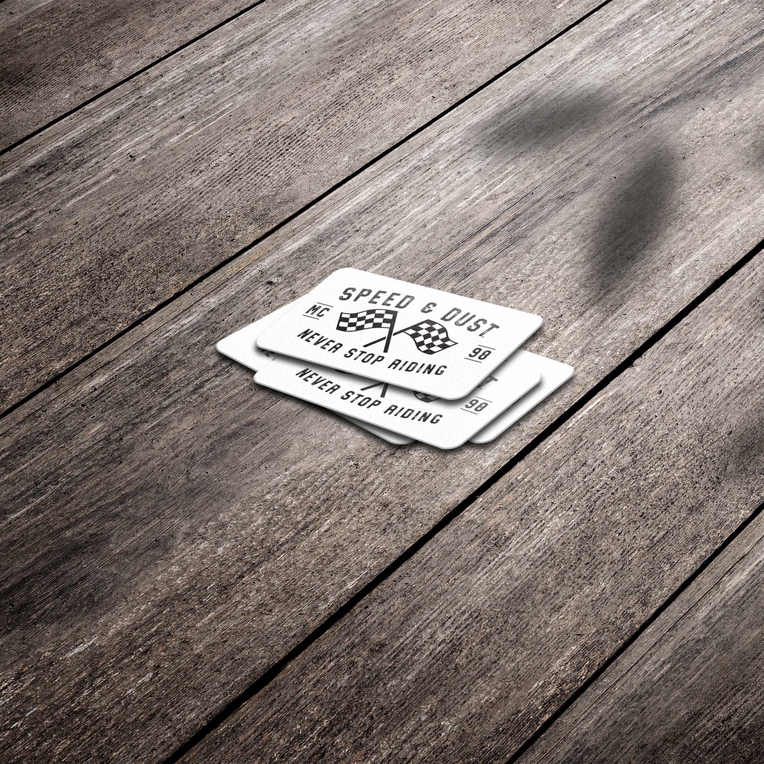 Speed & Dust Flags - Premium Stickers