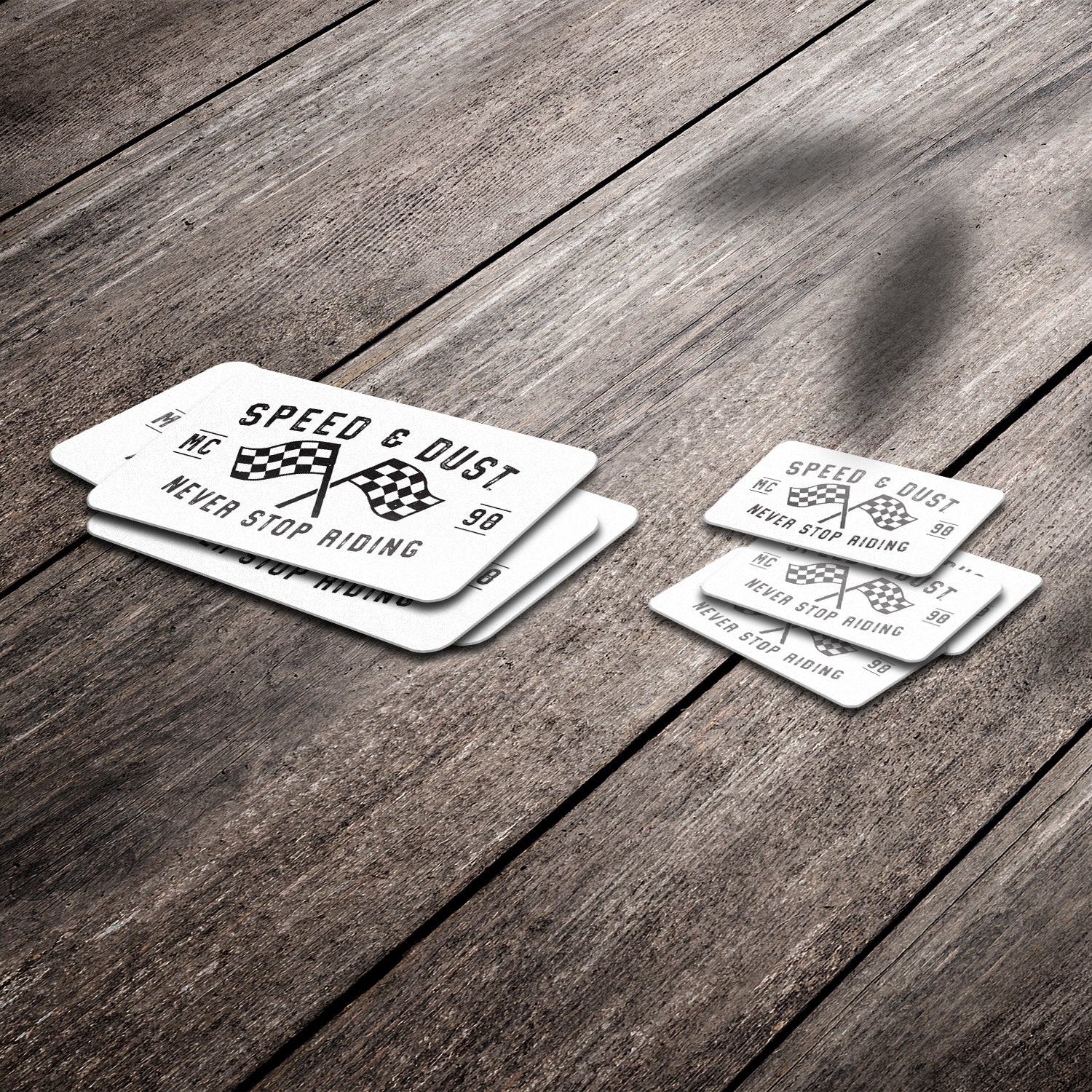 Speed & Dust Flags - Premium Stickers