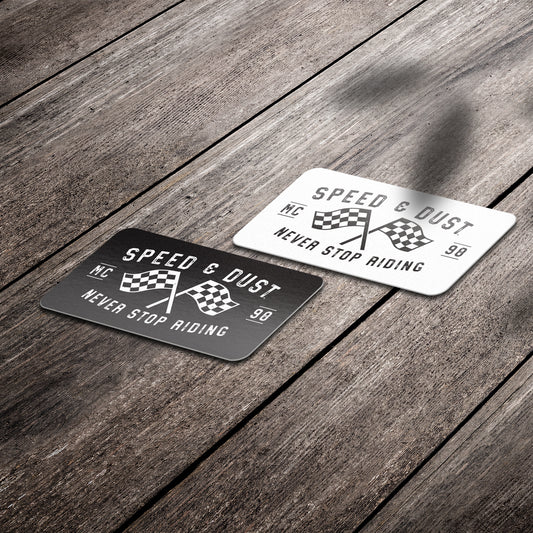Speed & Dust Flags - Premium Stickers