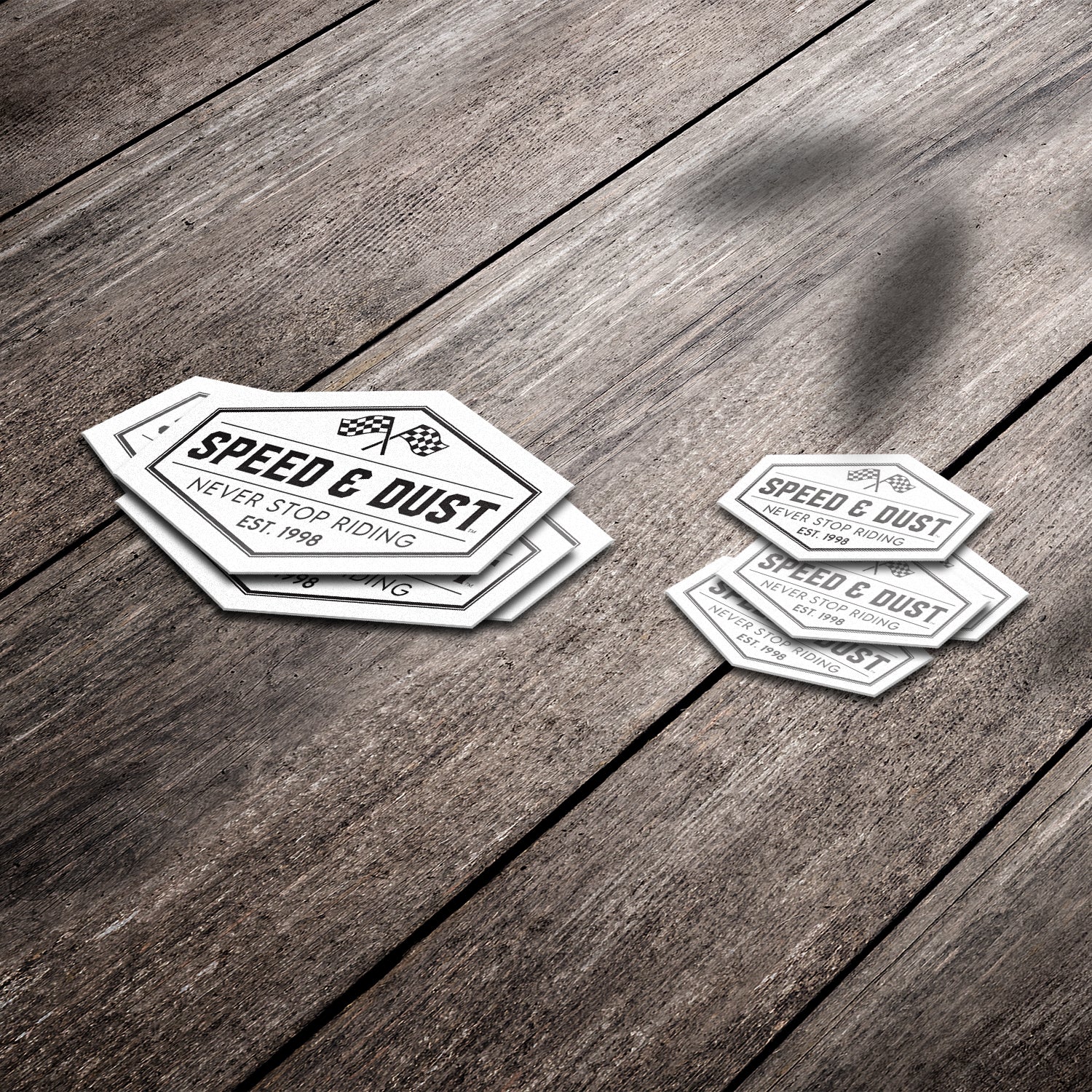 Speed & Dust Retro - Premium Stickers