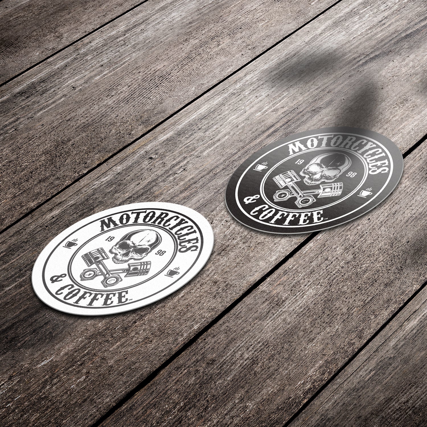Piston Skull - Premium Stickers