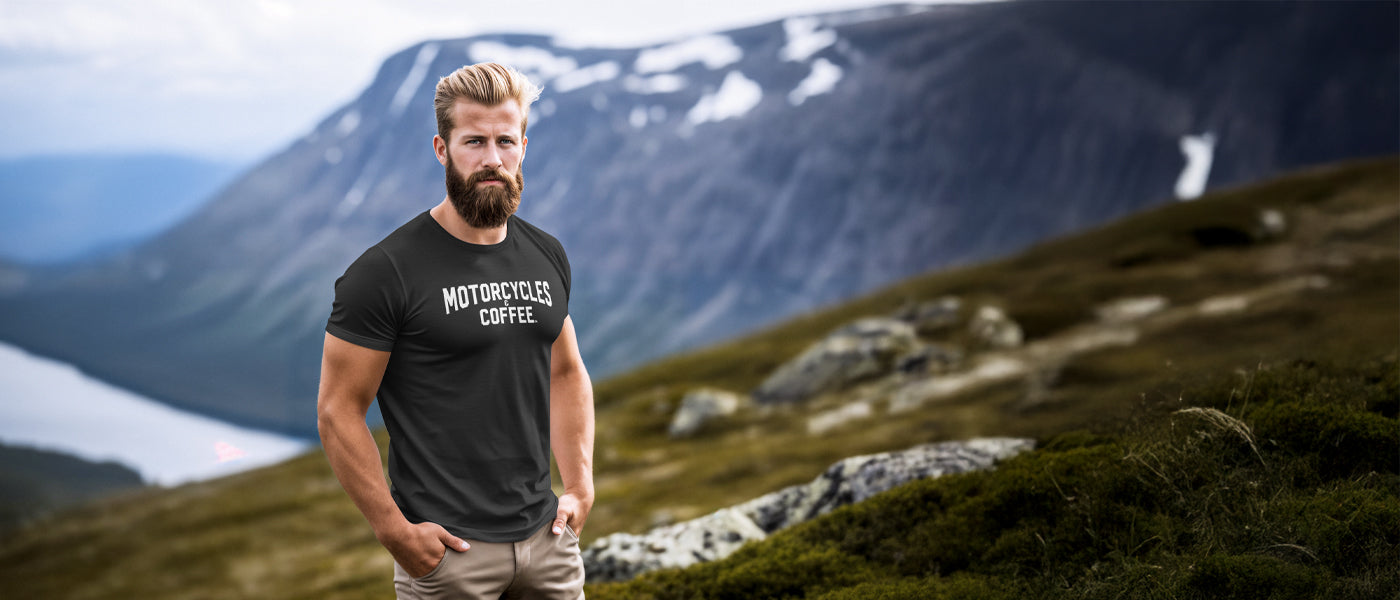 Motorcycles & Coffee - Men's Clothing