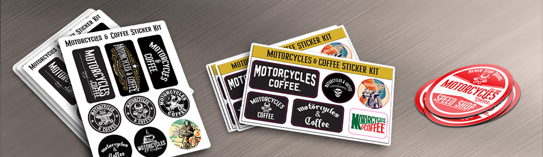 Motorcycles & Coffee - Premium Stickers