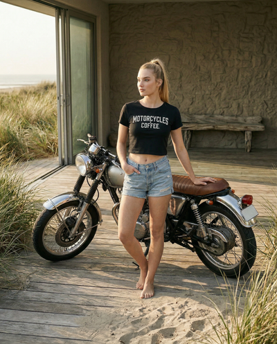 Motorcycles & Coffee New York - Ladies Crop Top