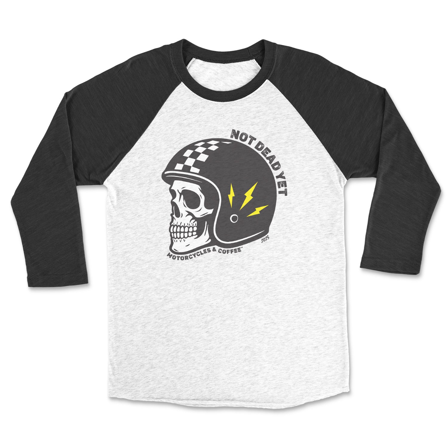 Not Dead Yet Cafe Moto - Raglan 3/4 Shirt