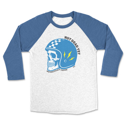 Not Dead Yet Cafe Moto - Raglan 3/4 Shirt