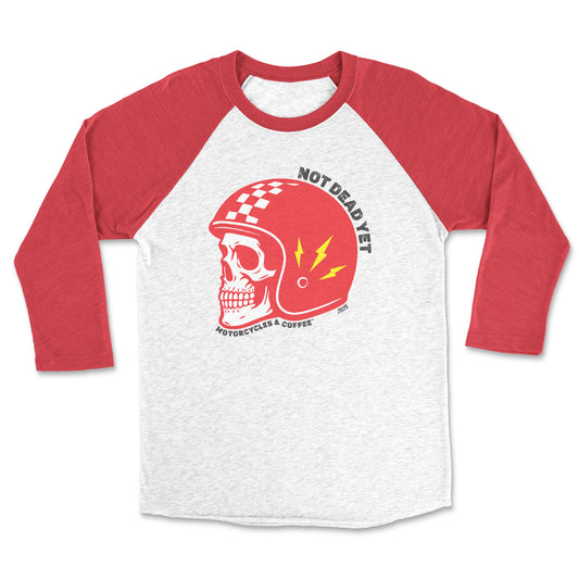 Not Dead Yet Cafe Moto - Raglan 3/4 Shirt