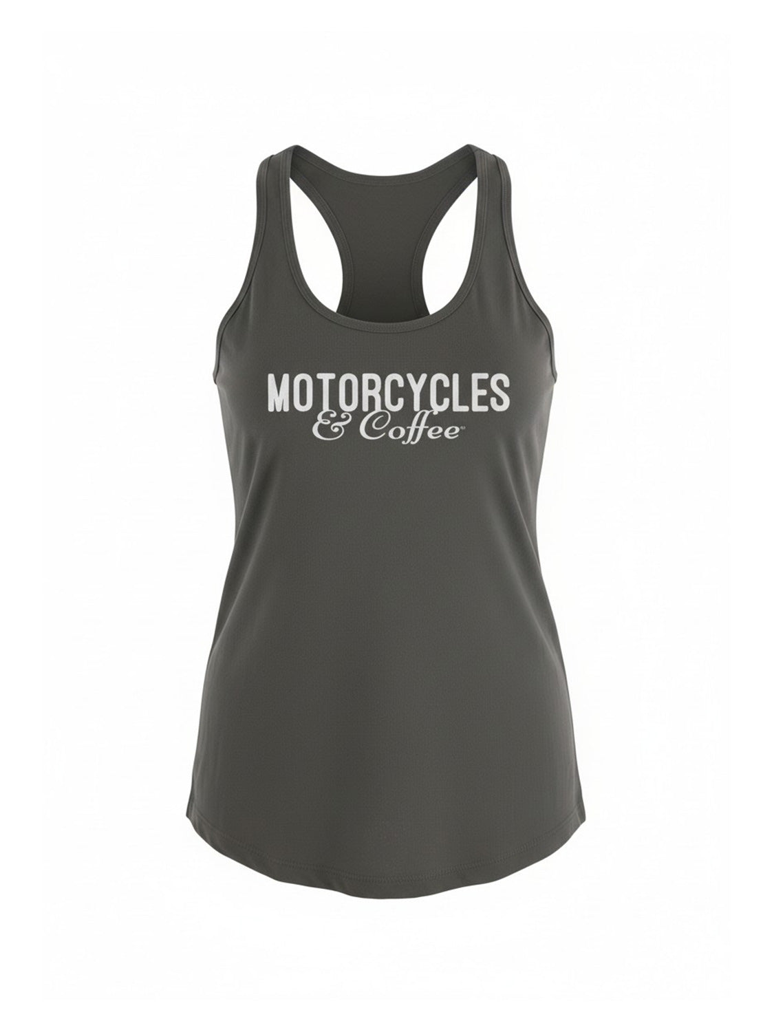 Motorcycles and Coffee "Clean" - Ladies Racerback Tank
