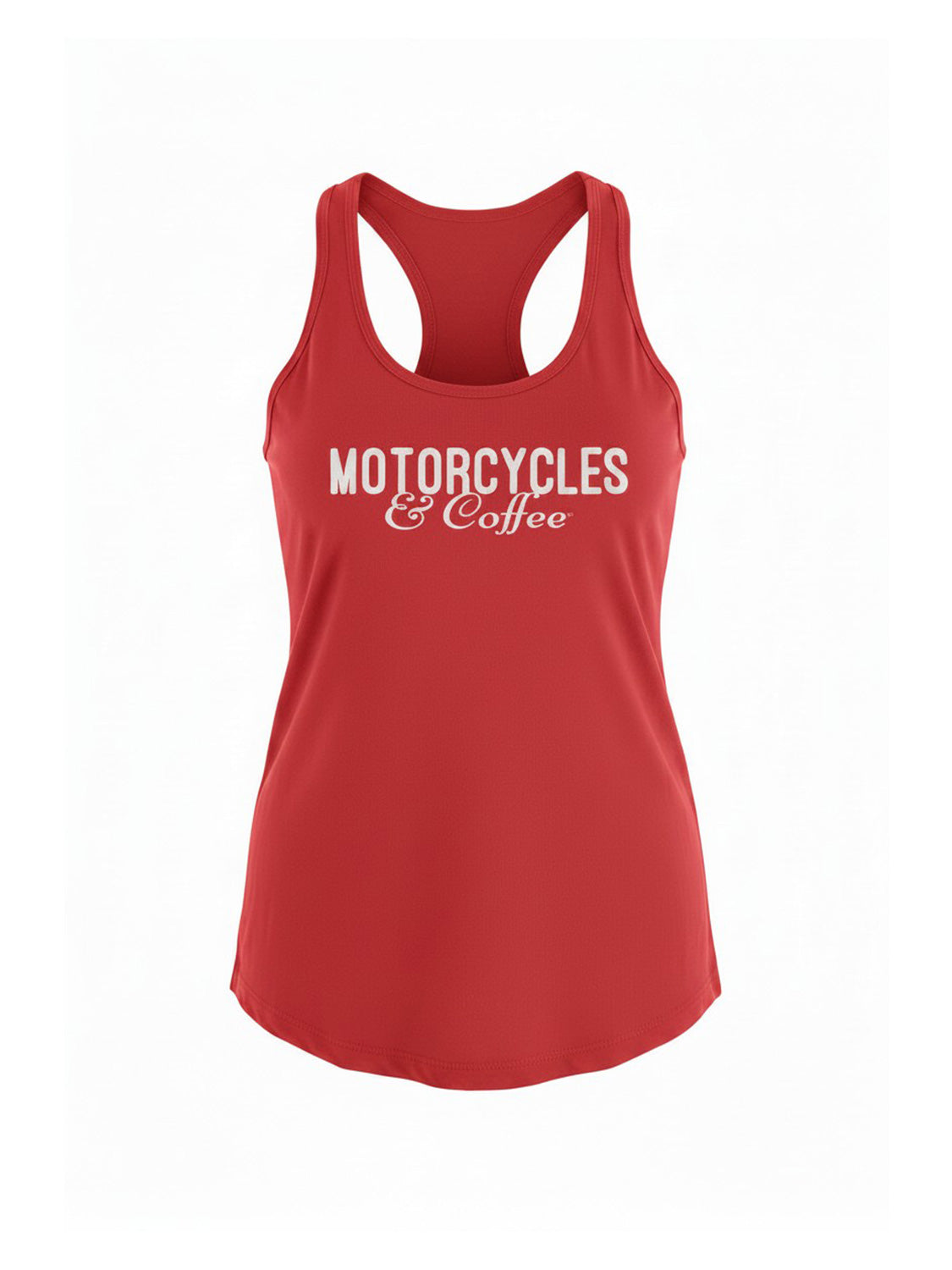 Motorcycles and Coffee "Clean" - Ladies Racerback Tank