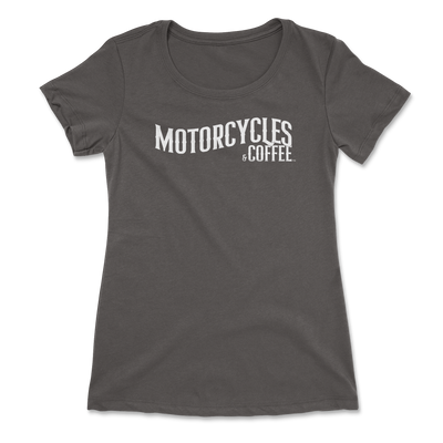 Motorcycles & Coffee Established - Ladies Ideal T-Shirt