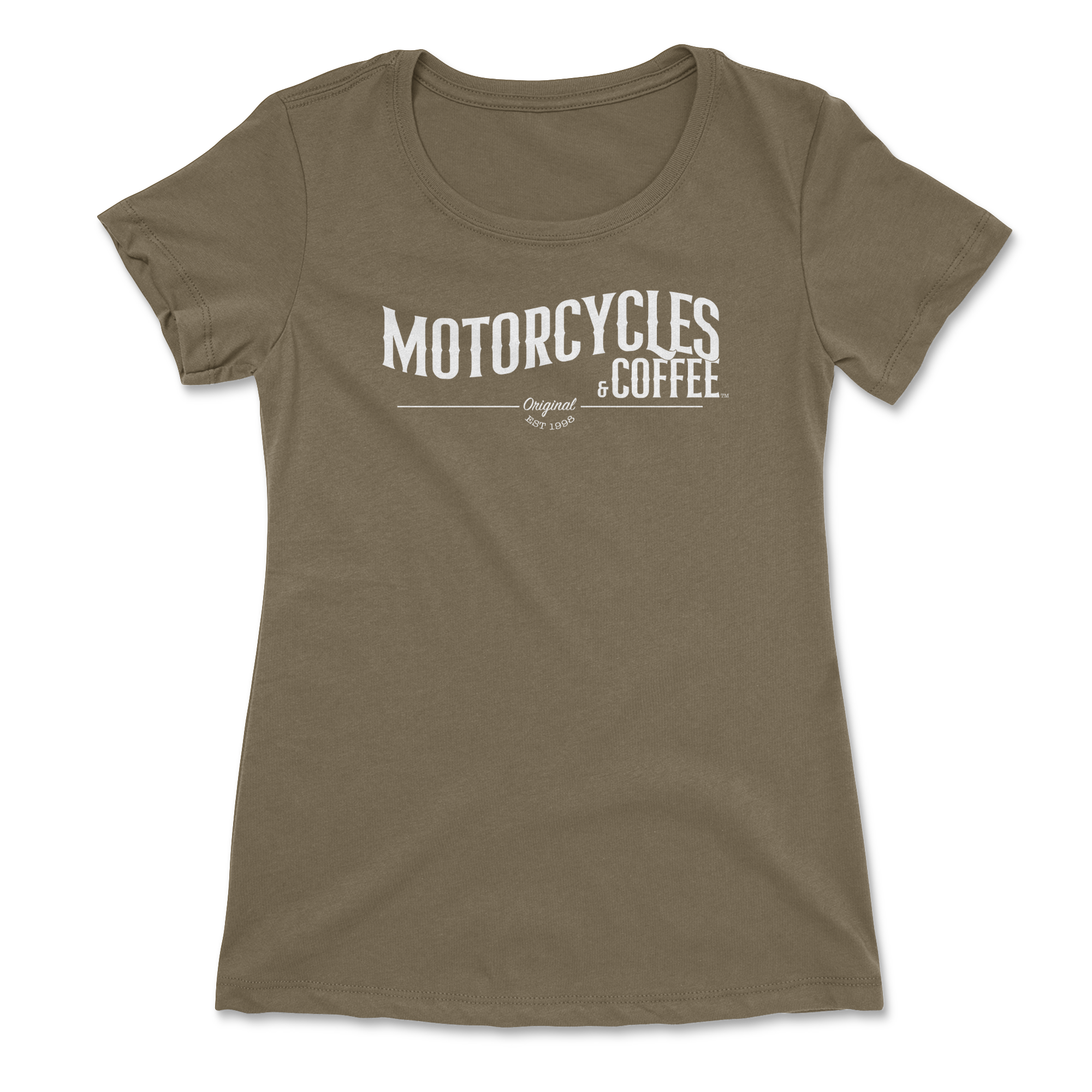 Motorcycles & Coffee Established - Ladies Ideal T-Shirt