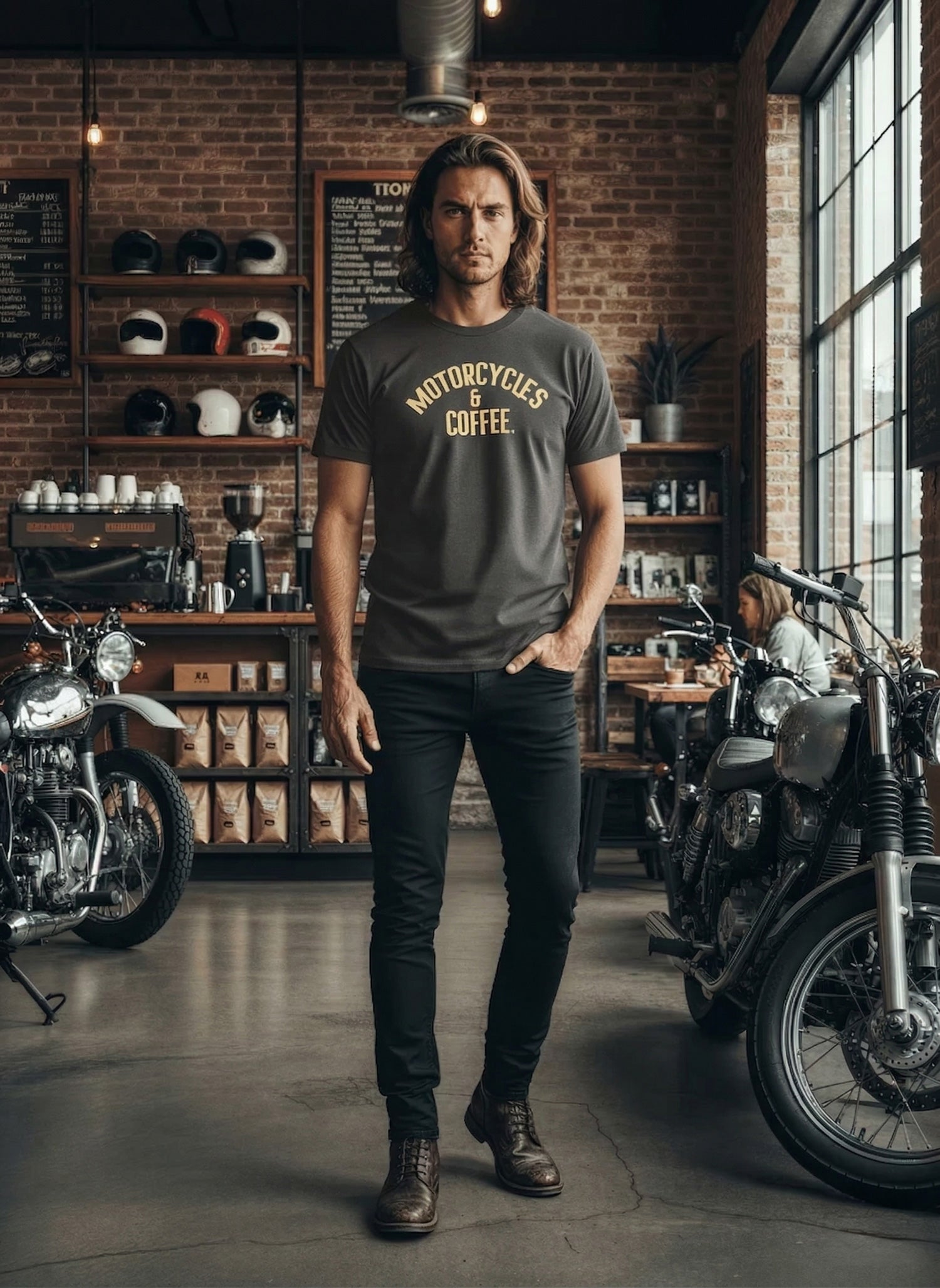 Motorcycles & Coffee Gold Series: T-Shirt