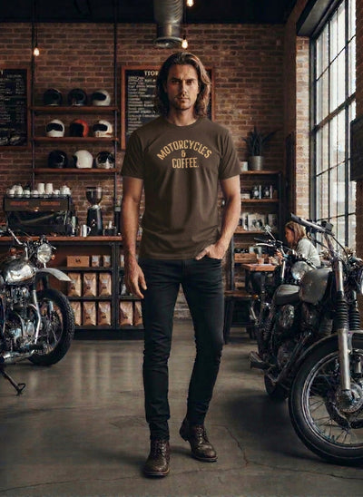 Motorcycles & Coffee Gold Series: T-Shirt