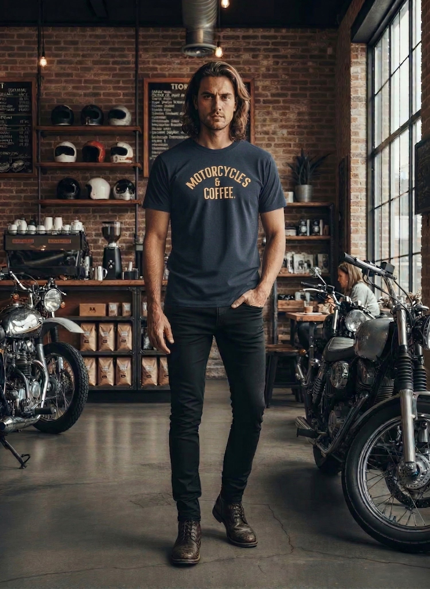 Motorcycles & Coffee Gold Series: T-Shirt