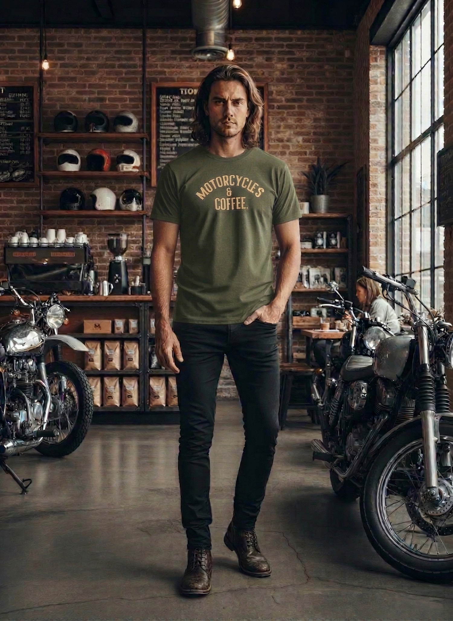 Motorcycles & Coffee Gold Series: T-Shirt