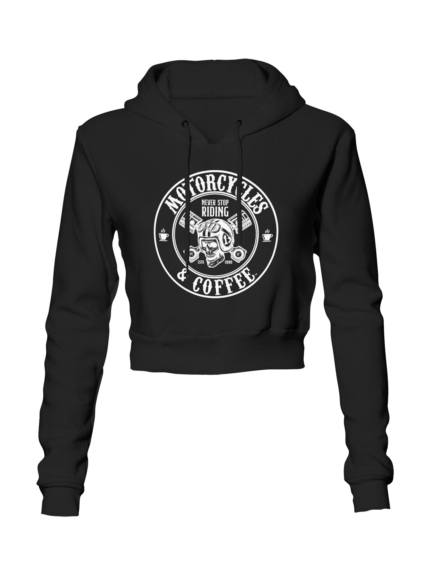 Lucky Skull - Ladies Crop Hoodie
