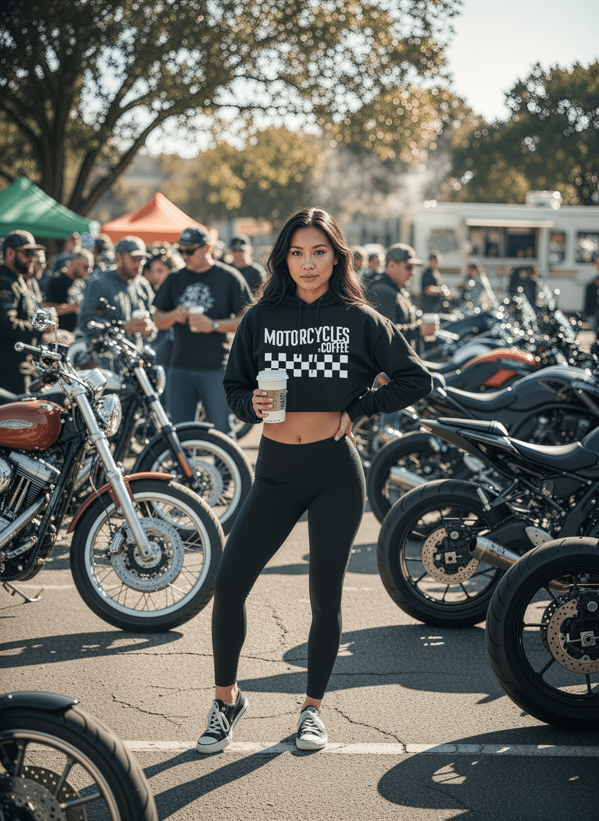 Inspired by the legendary Barber Vintage Motorsports Museum and festival culture, this hoodie captures the essence of vintage motorcycles and racing history. A must-have for fans of classic bikes, café culture, and heritage motorcycle apparel.