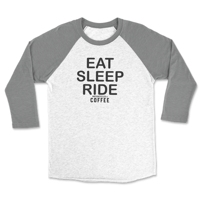 Eat Sleep Ride - Raglan 3/4 Shirt