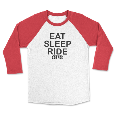 Eat Sleep Ride - Raglan 3/4 Shirt