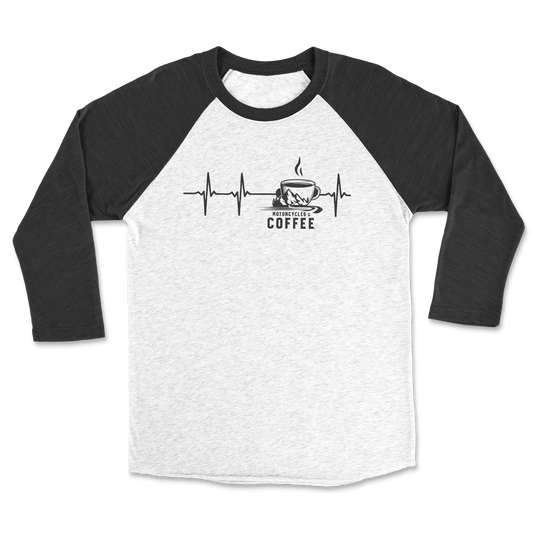 Coffee Cup Heartbeat - Raglan 3/4 Shirt
