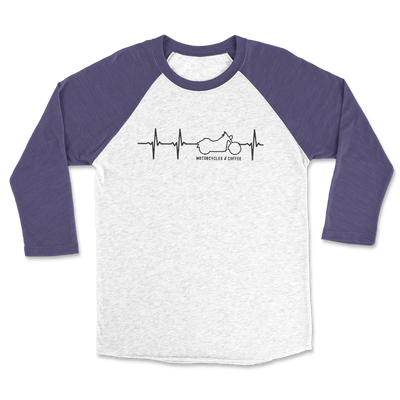 Heartbeat Moto - Raglan 3/4 Shirt