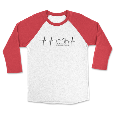 Heartbeat Moto - Raglan 3/4 Shirt