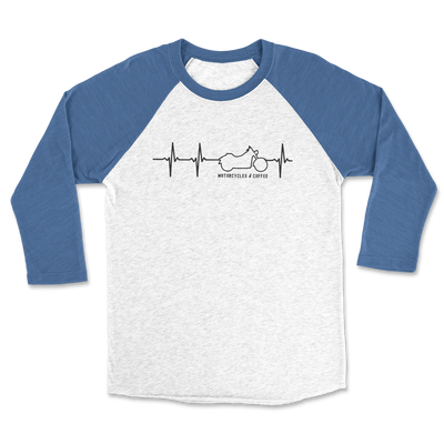 Heartbeat Moto - Raglan 3/4 Shirt