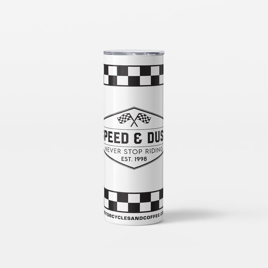 Skinny Tumbler - Speed & Dust Flags