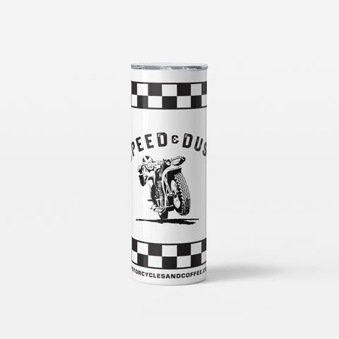 Skinny Tumbler - Speed & Dust Moto Man